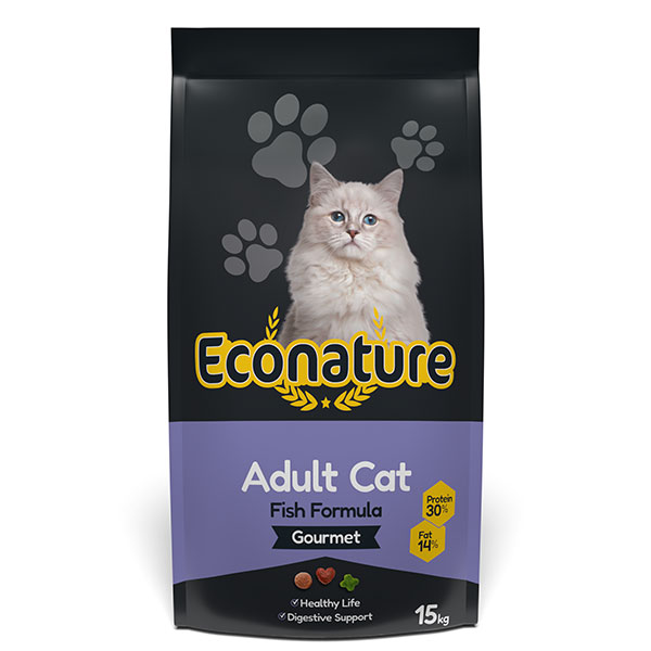 ECONATURE GOURMET ADULT CAT FOOD FISH FORMULA