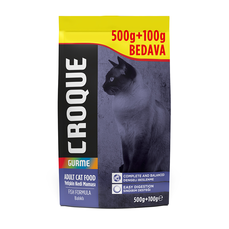 CROQUE GOURMET ADULT CAT FOOD FISH FORMULA