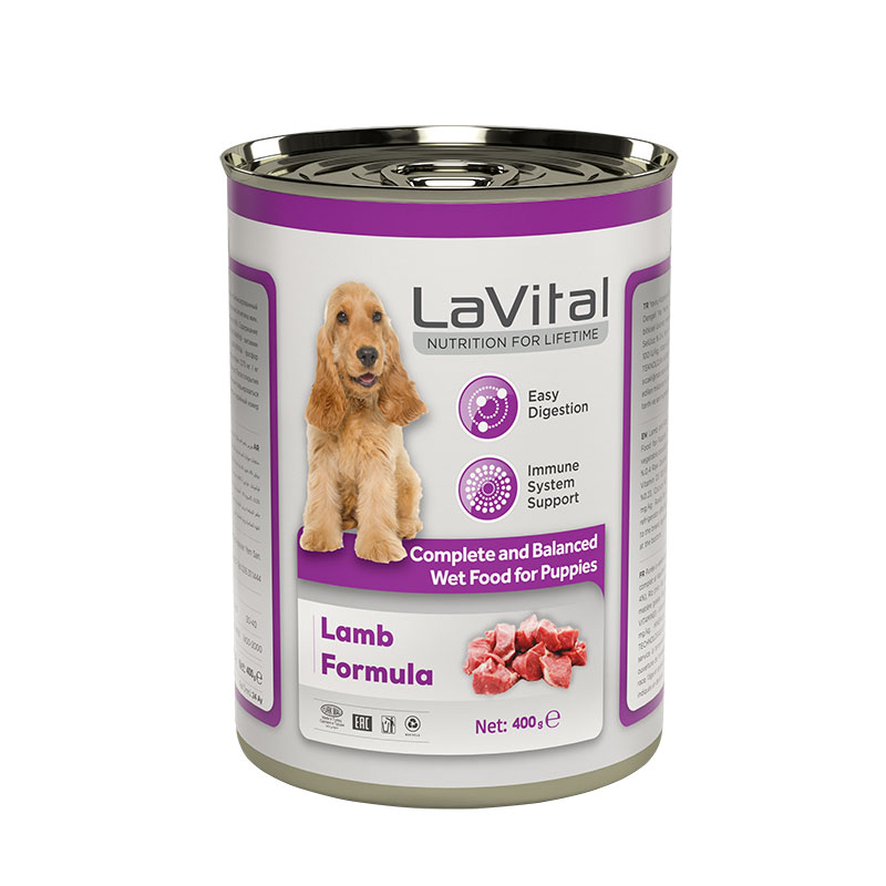 Yavru Köpekler için Kuzu Etli Püre